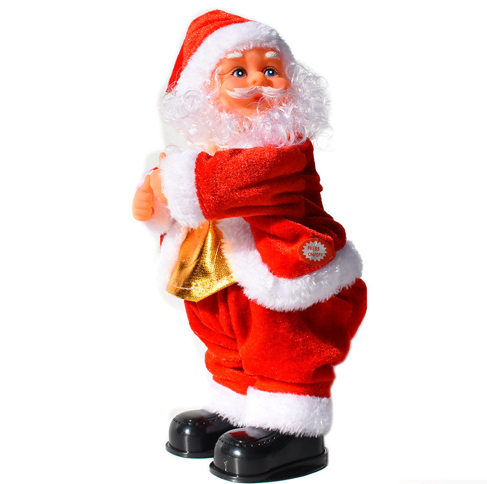 Shaking hip music Santa electric Christmas ornament