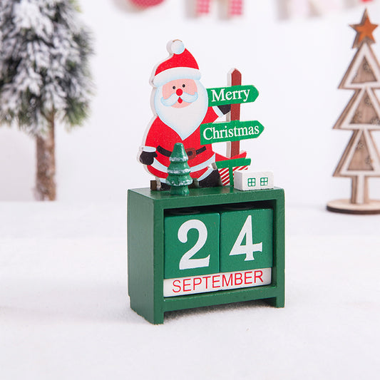 Christmas gift calendar scene decorations