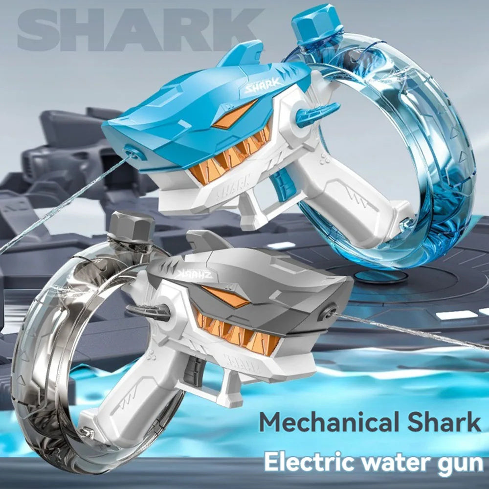 New Shark Electric Water Gun Toys Fully Automatic Continuous Fire Water Gun Large Capacity