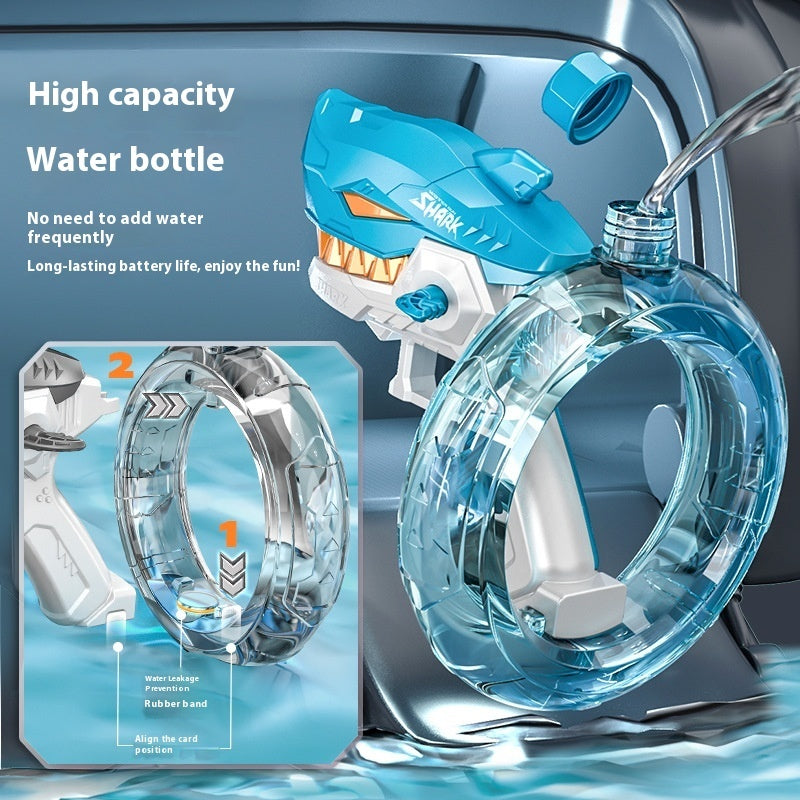 New Shark Electric Water Gun Toys Fully Automatic Continuous Fire Water Gun Large Capacity