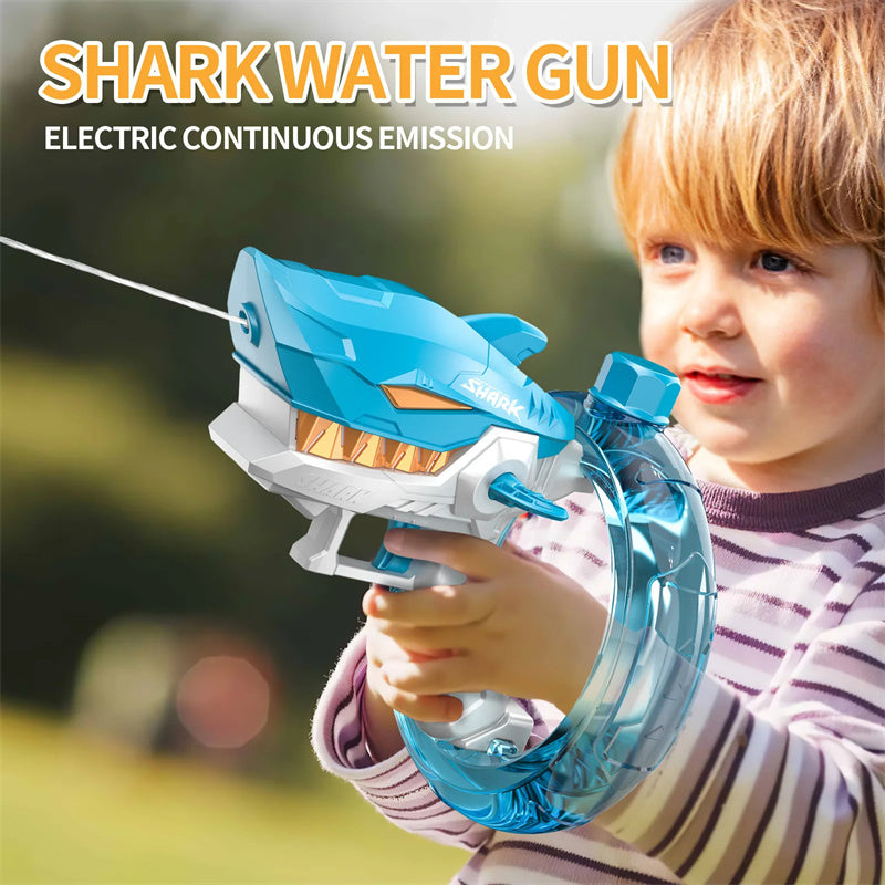 New Shark Electric Water Gun Toys Fully Automatic Continuous Fire Water Gun Large Capacity